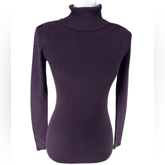 PHILOSOPHY / Deep Purple Turtleneck / Small - Picture 2 of 11